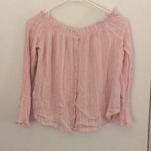 Off the shoulder crop top